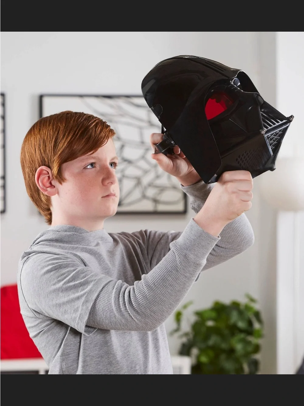Star Wars Darth Vader Black and Red Voice Changer Mask